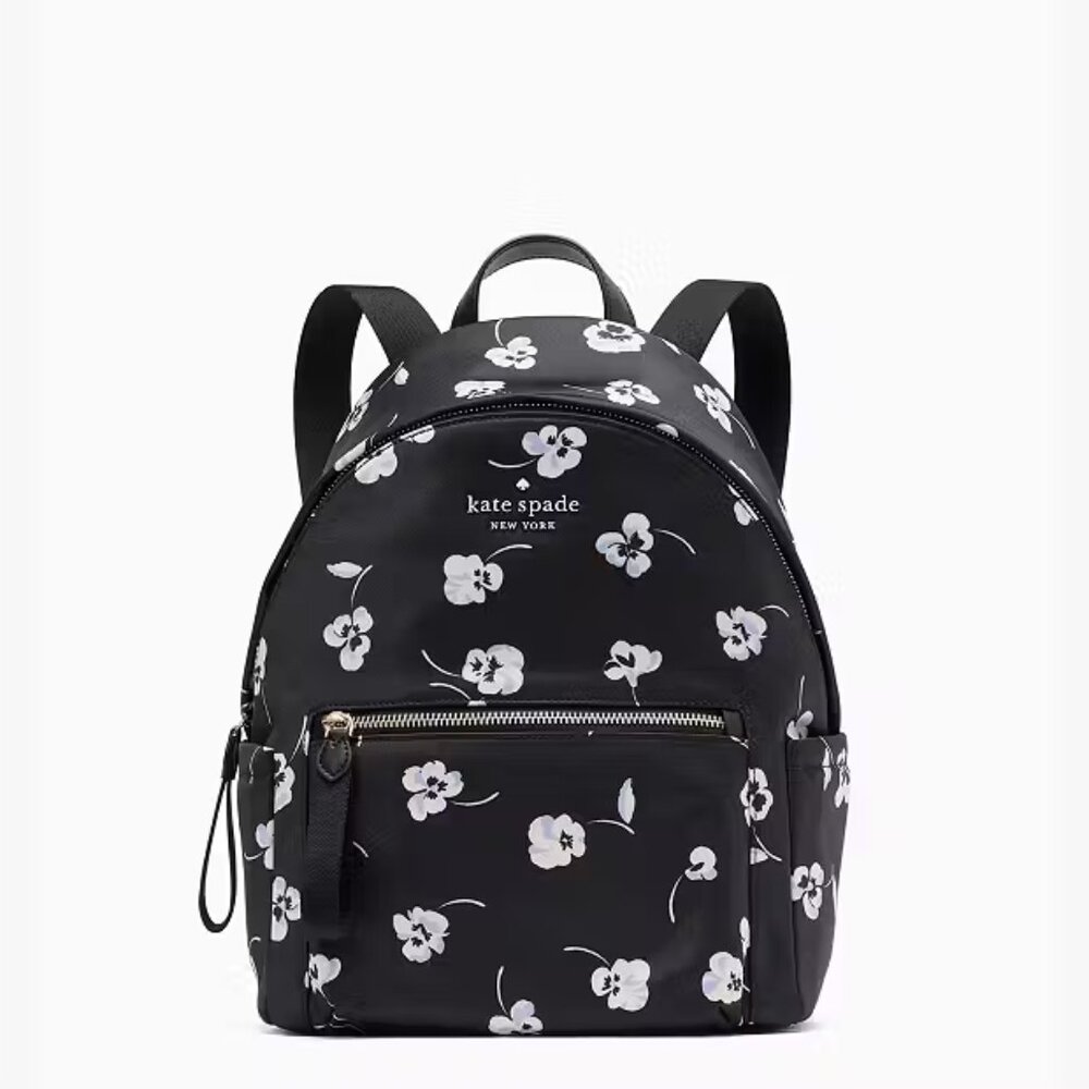 Kate Spade ✨️Chelsea The Little Better Pansy Toss Printed Medium Backpack ♠️